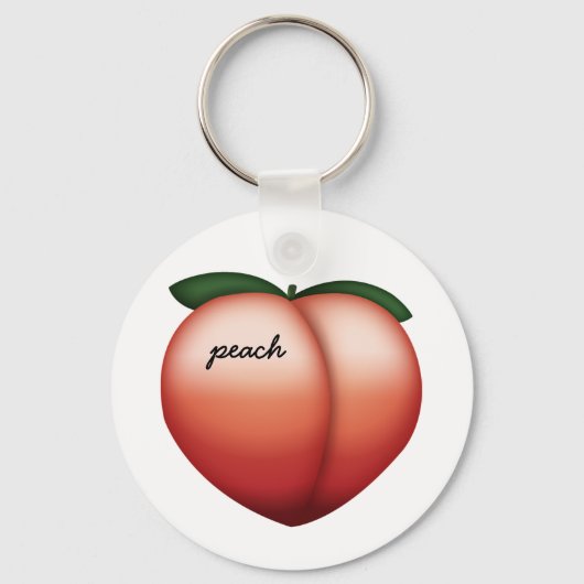 Peach Ästhetischer Schlüsselanhänger (Vorderseite)
