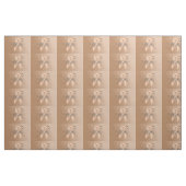 Peach Awareness Ribbon mit Butterfly Stoff (Fat Quarter (45,7 x 55,9 cm))
