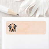 Peach Awareness Ribbon mit Flügeln (Insitu)