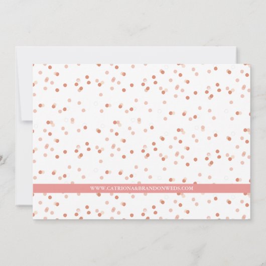 Peach Aztec Muster | ANKÜNDIGUNG DATUM FREIHALTEN (Rückseite)