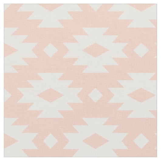 Peach Aztec Stoff (Nahaufnahme)