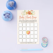 Peach Baby Dusche Bingo Sweet Peach Baby Flyer (Einzeln)