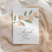 Peach Baby Dusche Dankeskarte