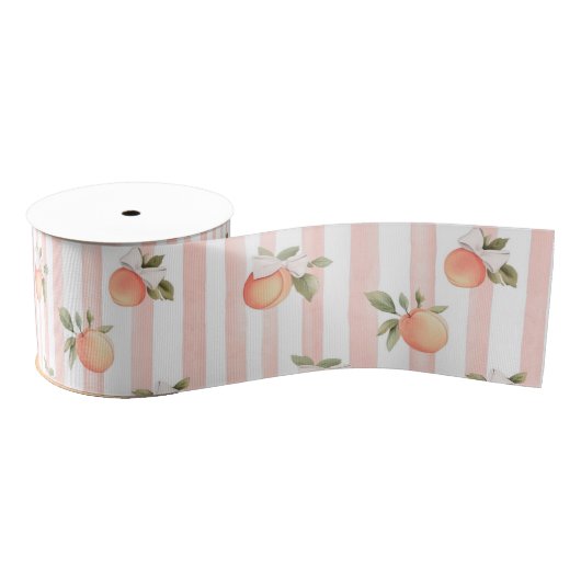 Peach Baby Shower Gift Ripsband (Spule)