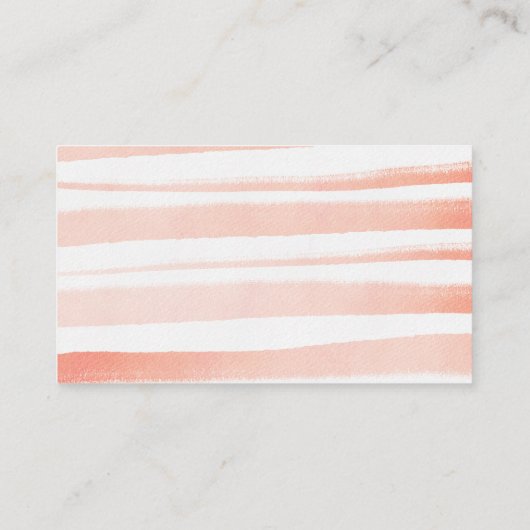 Peach Baby Shower Windelwalterkarte Begleitkarte (Rückseite)