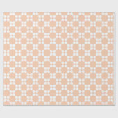 Peach Backgrounds with Circular Pattern Geschenkpapier (Flach)