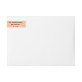 Peach Band und Initials Hochzeit (Vorderseite)