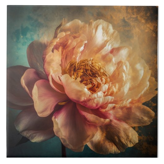 Peach Beauty Fliese (Vorderseite)