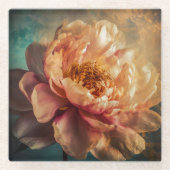 Peach Beauty Glasuntersetzer (Vorderseite)