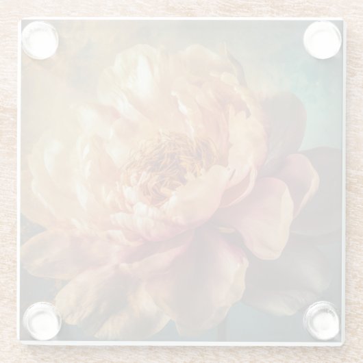 Peach Beauty Glasuntersetzer (Rückseite)