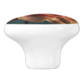 Peach Beauty Keramikknauf (Seitenansicht)