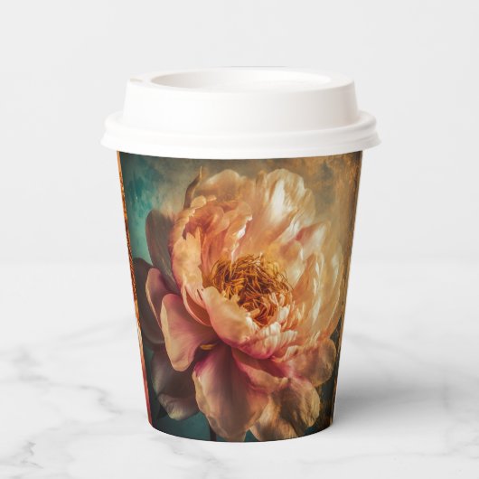 Peach Beauty Pappbecher (Rückseite)