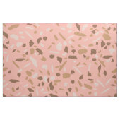 Peach, Beige, Tan Brown Terrazzo Marmormuster Stoff (Yard (91,4 cm))