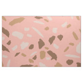 Peach, Beige, Tan Brown Terrazzo Marmormuster Stoff (Fat Quarter (45,7 x 55,9 cm))