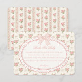Peach Beige Vintage Floral Books for Baby Insert (Vorne/Hinten)