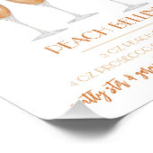Peach Bellini Signature Cocktail Recipe Fotodruck (Ecke)