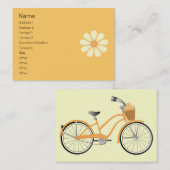 Peach Bicycle and Daisy Visitenkarte (Vorne/Hinten)