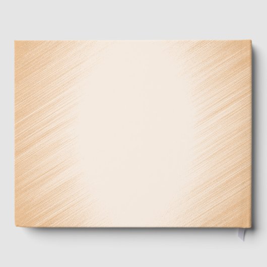 Peach Bicycle Wedding Guest Book Gästebuch (Rückseite)