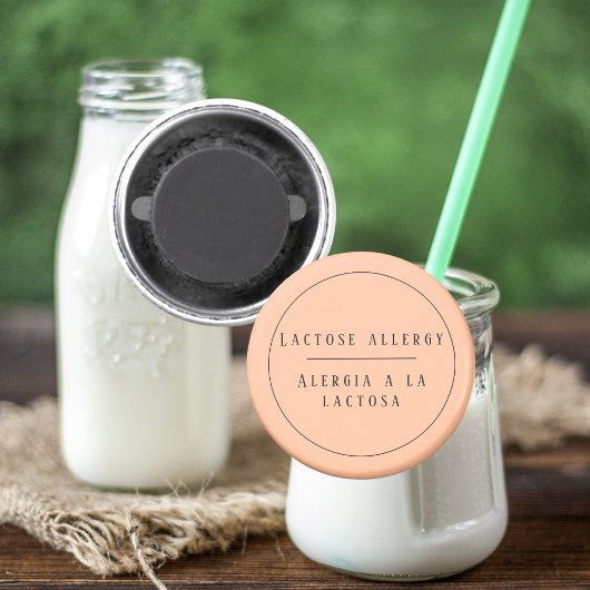 Peach Bilingual Lactose Allergie Warnhinweise Span Magnet