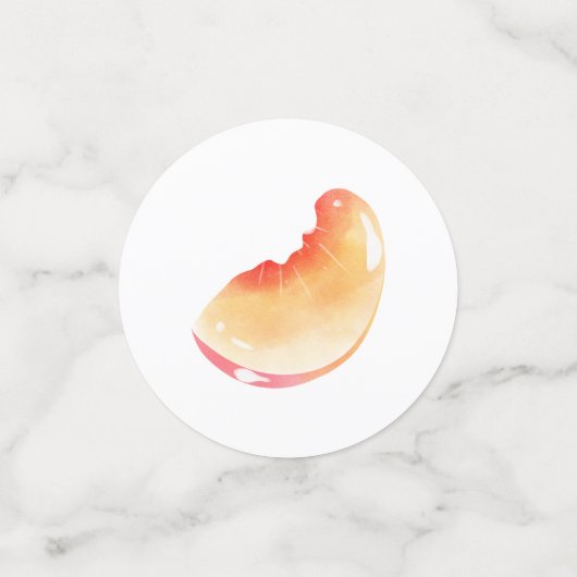 Peach Birthday Konfetti (Klein Vorderseite)