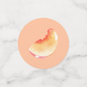 Peach Birthday Konfetti (Klein Vorderseite)