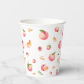 Peach Birthday Pappbecher (Rückseite)