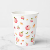 Peach Birthday Pappbecher (Links)