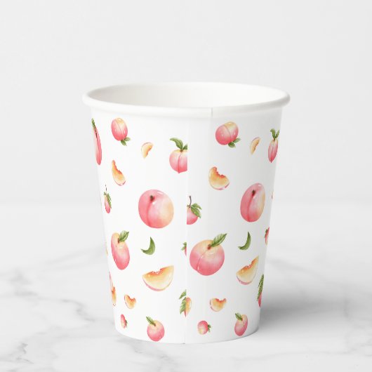 Peach Birthday Pappbecher (Rechts)