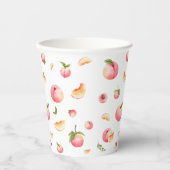 Peach Birthday Pappbecher (Vorderseite)