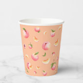 Peach Birthday Pappbecher (Links)