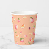 Peach Birthday Pappbecher (Vorderseite)