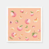 Peach Birthday Serviette (Vorderseite)