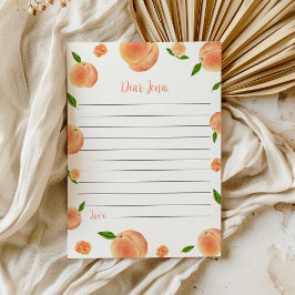 Peach Birthday Time Capsule Message Card Dankeskarte