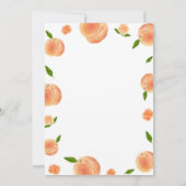 Peach Birthday Time Capsule Message Card Dankeskarte (Rückseite)