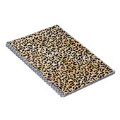 Peach Black Leopard Print Notizblock (Rechte Seite)