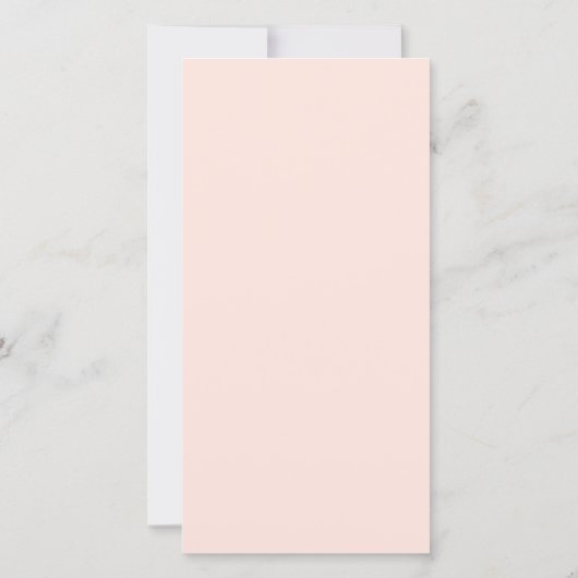 Peach Blossom | Blumenmenü Save The Date (Rückseite)