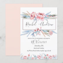 Peach Blossom | Einladung zur Blumenhochzeit