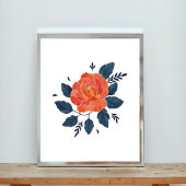 Peach Blossom Floral Art Fotodruck