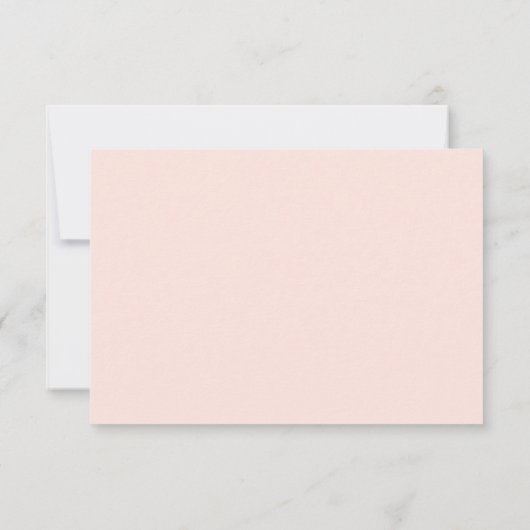 Peach Blossom | Floral Wedding RSVP Karte (Rückseite)