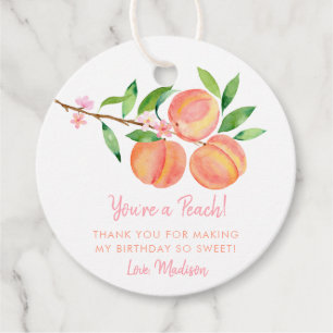 Peach Blossom Geburtstag Vielen Dank Geschenkanhänger