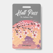 Peach Blossom Hall Pass Abzeichen Ausweis (Rückseite)