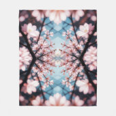 Peach Blossom Kaleidoscope Fleecedecke (Vorderseite)