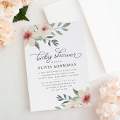 Peach Blossom Kinderdusche Einladung