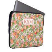 Peach Blossom Laptop Sleeve (Vorne Rechts)