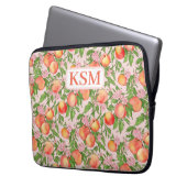 Peach Blossom Laptop Sleeve (Vorderseite Links)