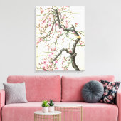 Peach Blossom Leinwanddruck (Insitu (Wohnzimmer))