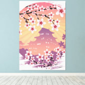 Peach Blossom Leinwanddruck (Insitu (Holzboden))