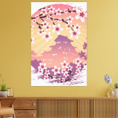 Peach Blossom Leinwanddruck (Insitu (Wohnzimmer))