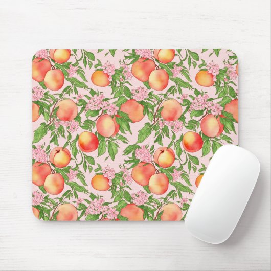 Peach Blossom Maus Pad Mousepad (Mit Mouse)