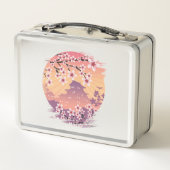Peach Blossom Metall Brotdose (Rückseite)